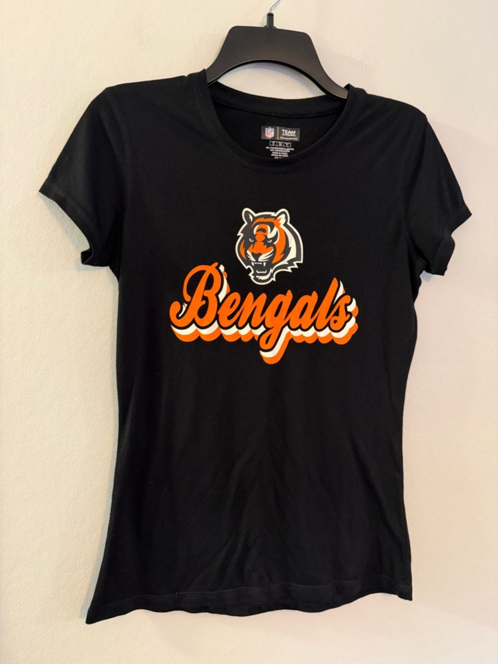 NFL Cincinnati Bengals Women’s Graphic Tee Black Size Small